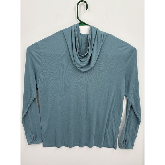 Free Fly Hoodie Mens XL Blue Green Pullover Bamboo Blend Lightweight Performance - Picture 5 of 7